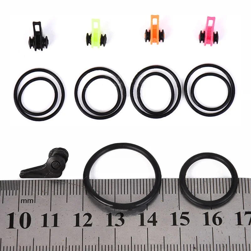 OUTKIT 5 unids/lote anzuelo de pesca de plástico Multicolor, caña de pescar, Señuelos de Pesca, cebo, soporte de seguridad, accesorios para aparejos de pesca - imagen 2