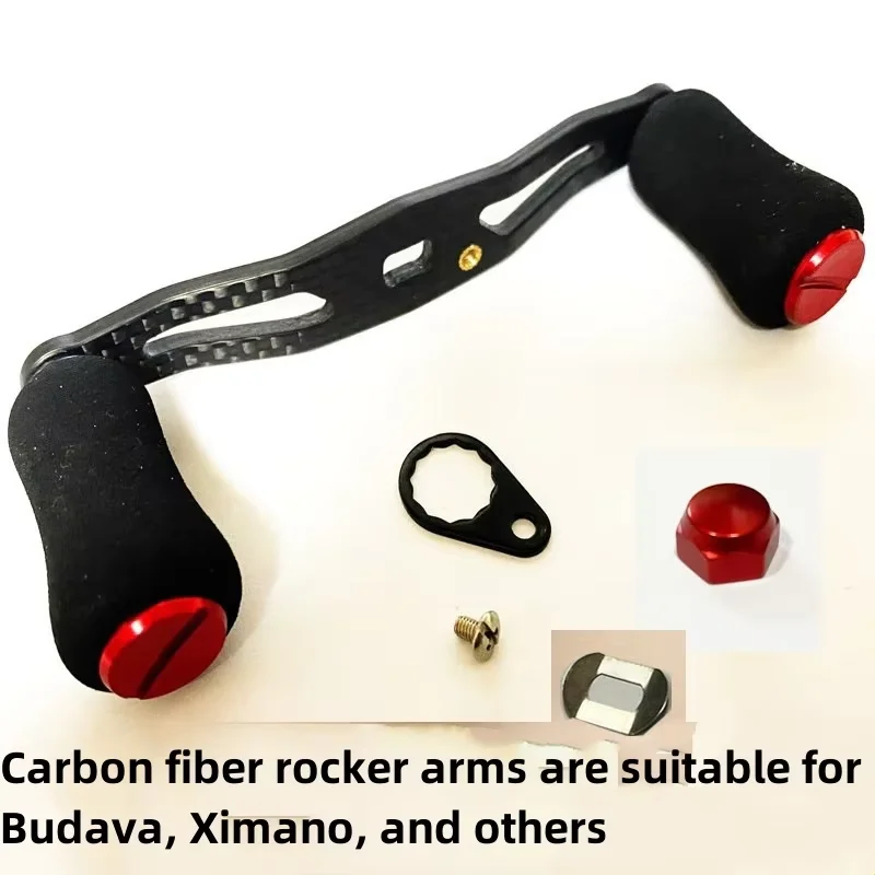 Carrete de pesca Baitcasting de fibra de carbono, mango de carrete de pesca, perilla Eva para carrete, accesorios para peces Diy, herramienta de señuelo - imagen 5