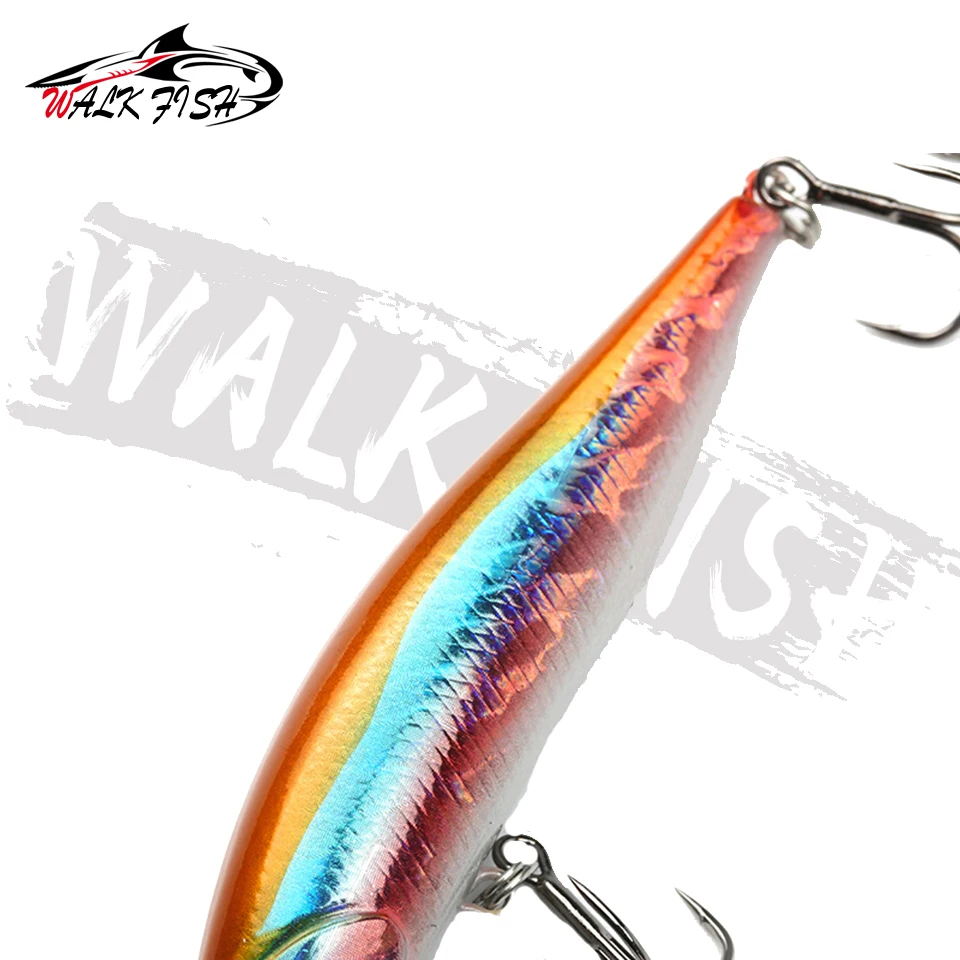 WALK FISH-señuelo magnético para Pesca de carpa, cebo de plástico de fundición larga, 1 piezas, 6g, 9g - imagen 3