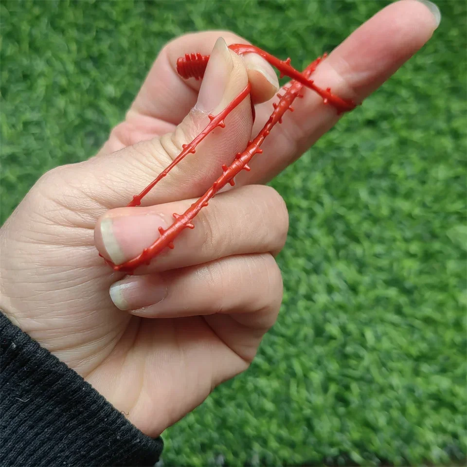 SWOLFY 30 Uds TPE 80mm 0,75g pesca en agua salada señuelo de lombriz simulación de milípedia cebo suave pesca en el mar cebo de insectos - imagen 4