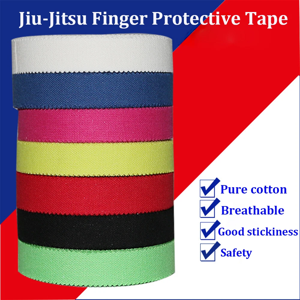 Cinta deportiva para dedos Jiu-Jitsu vendaje BJJ vendaje elástico protección para dedos cinta deportiva vendaje cinta autoadhesiva 1,25 cm de ancho