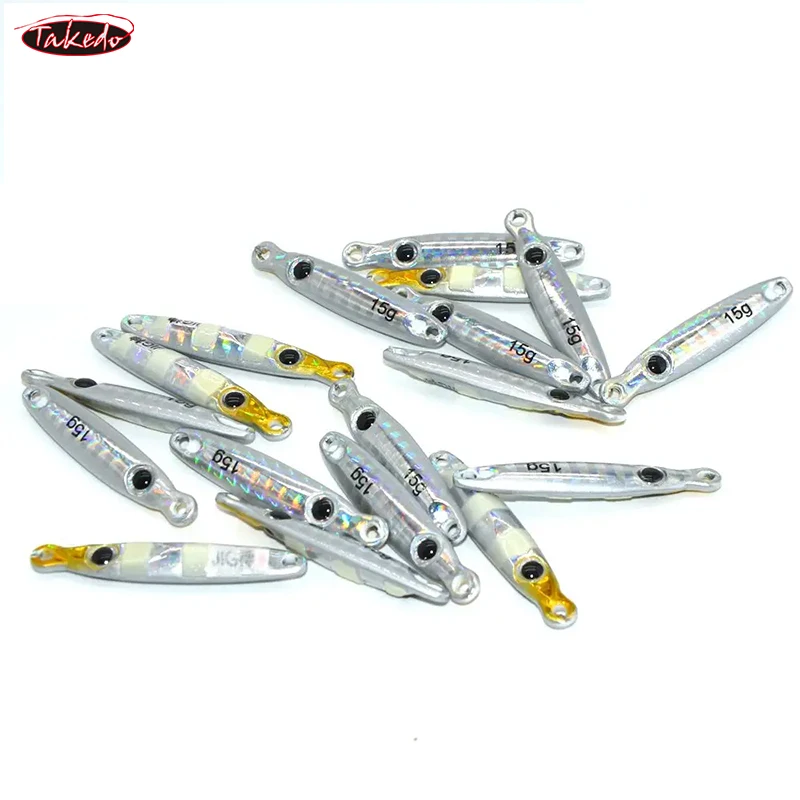 TAKEDO OEM BY01 3,5g 5g 7g 10g 15g 25g 30g 40g 60g sin pintar espacios en blanco cuerpo de aleación pesca tungsteno Metal Jig señuelo - imagen 3
