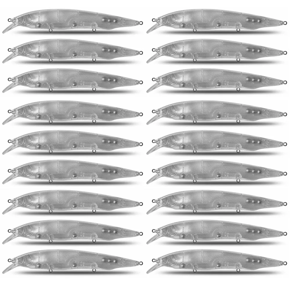 Cf Lure-Cebo transparente sin pintar ABS, cebo en blanco F22.3g/S25.5g Minnow-05 # con cuenta de tungsteno, Lucio de transferencia por gravedad - imagen 2