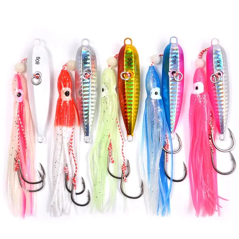 Señuelo Inchiku de metal lento luminoso para pesca de calamar - imagen 5