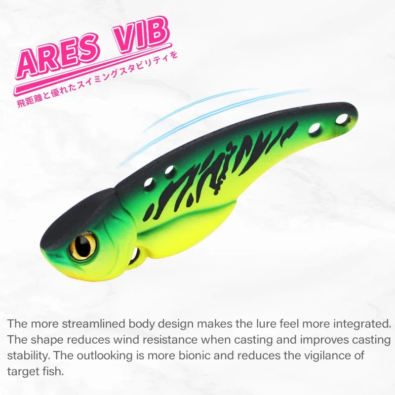 TSURINOYA Metal VIB señuelo de pesca duro ARES-A agua hundida plantilla de hielo cebo Wobblers 5g 7g 10g 15g vibración de invierno Jigging Swimbait - imagen 4