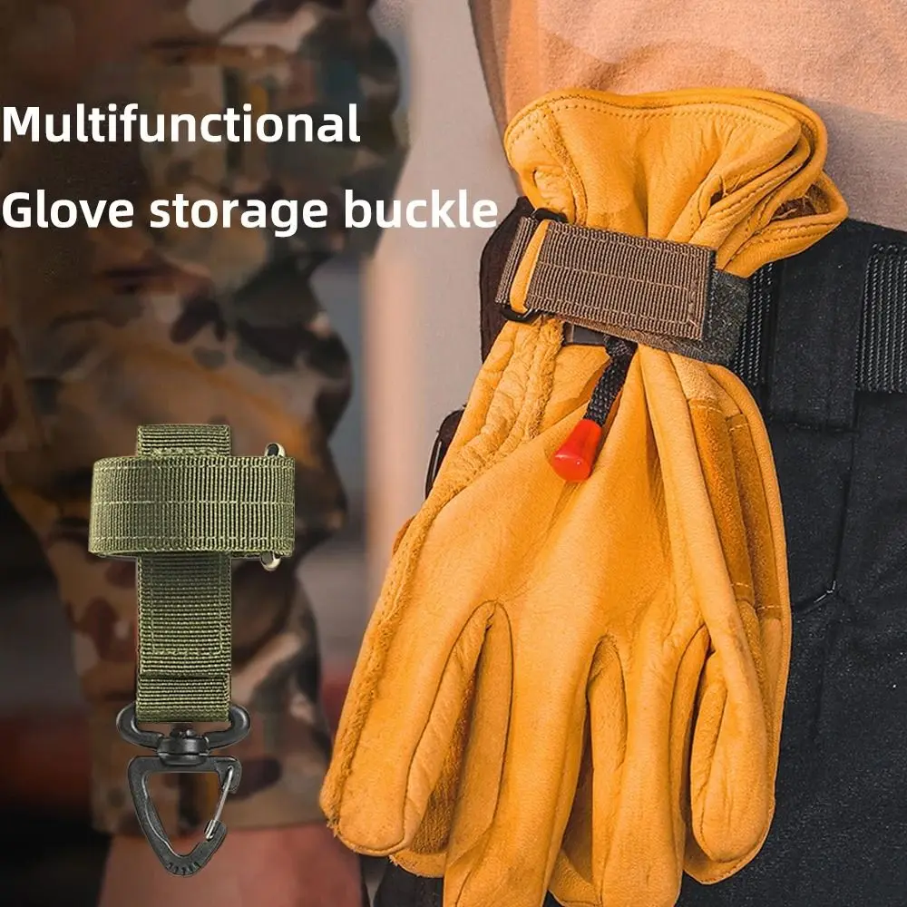 Guantes triangulares de liberación rápida, gancho ajustable giratorio, cabeza colgante, Molle, mosquetón para acampar, seguro multifuncional - imagen 3