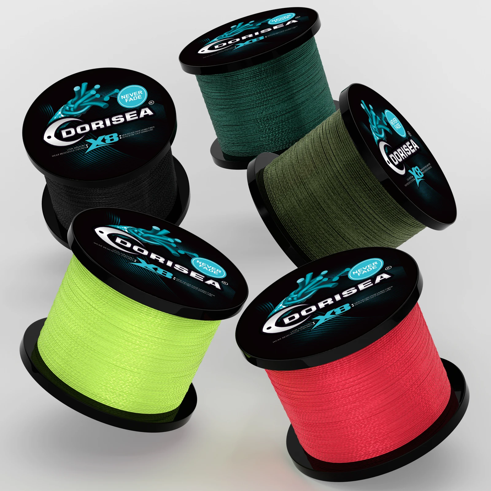 Dorisea X8 Hilo trenzado 100% PE Never Fade – Multifilamento - imagen 2