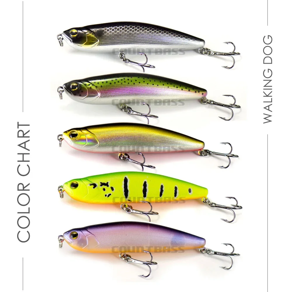 Countbass Popper Señuelos De Pesca Topwater Leurre De superficie flotante lápiz Wobblers equipo De pesca 100mm 19g - imagen 2