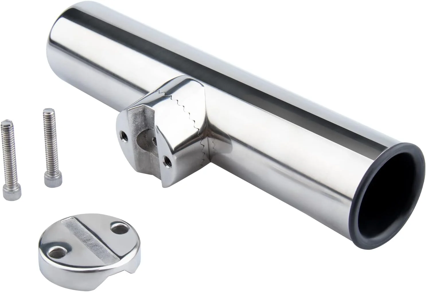 Paquete de soportes de caña de pescar para barco, soporte de barra de acero inoxidable, abrazadera en riel de 7/8 " - 1" para barco marino, yate de pesca, 2 uds. - imagen 3