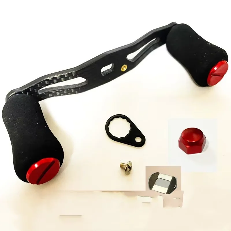 Carrete de pesca Baitcasting de fibra de carbono, mango de carrete de pesca, perilla Eva para carrete, accesorios para peces Diy, herramienta de señuelo - imagen 4