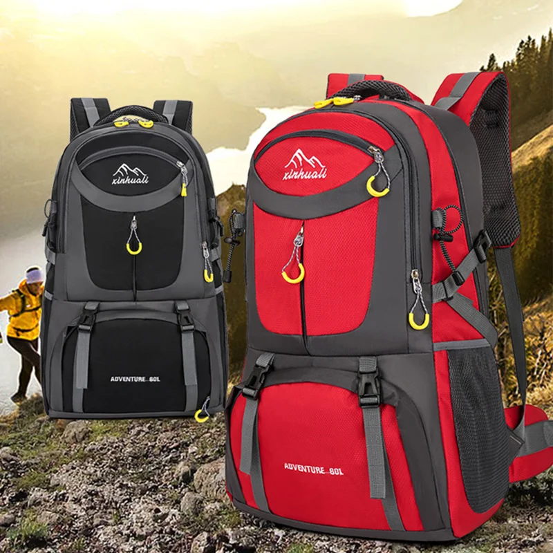 Mochila de senderismo de gran capacidad para hombre, bolsa deportiva de viaje al aire libre, impermeable, para acampar, escalar, montañismo, XA145G, 40L, 60L - imagen 4