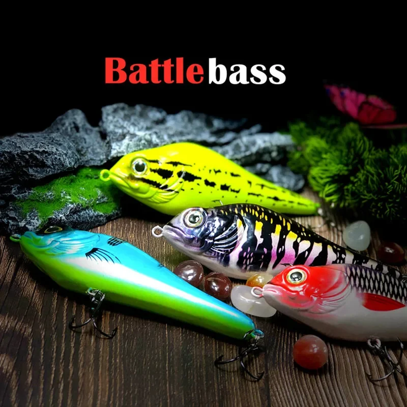 Señuelos de Pesca Jerkbait, cebo Vib de hundimiento lento, 100mm, 21g, lubina de mar, novedad - imagen 3