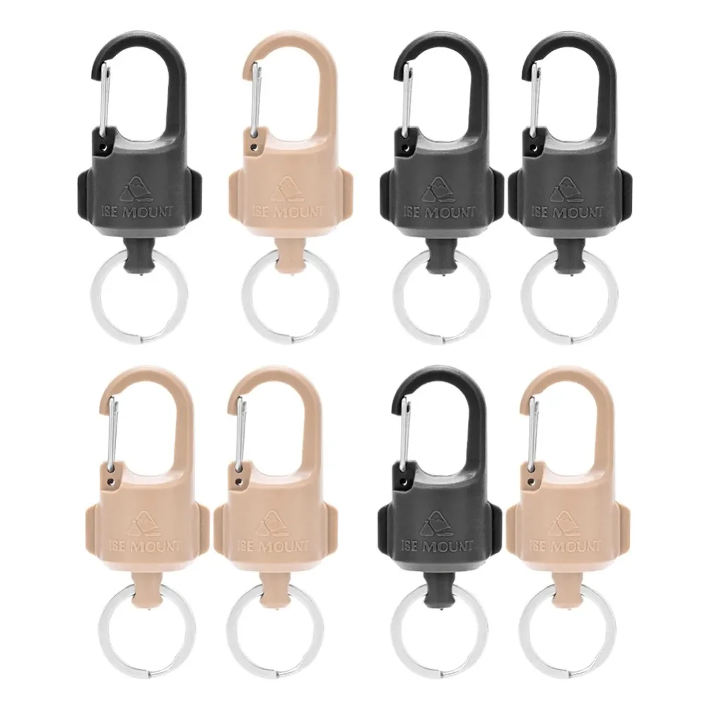 Hebilla magnética de acero inoxidable para acampada y montañismo, llavero con mosquetón para exteriores, cierre de Clip a presión para mochila de senderismo, 2 piezas - imagen 5