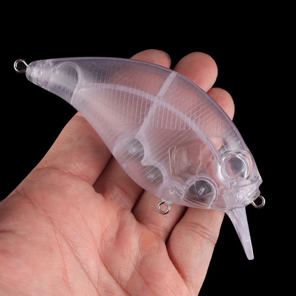 Chan'sHuang, 10 Uds., cebo en blanco sin pintar, 11,5 cm, 42,3g, sonajero flotante, Crankbait para niño grande, señuelo de pesca Artificial hecho a mano - imagen 5