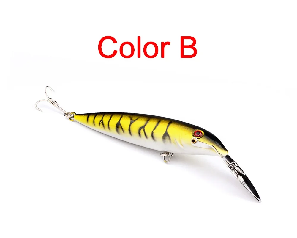 Cebo de Pesca Minnow, depresor de lengua de Metal, textura corporal única, aparejos de Pesca Wobbler, 14cm, 16,2g, 1 ud. - imagen 4
