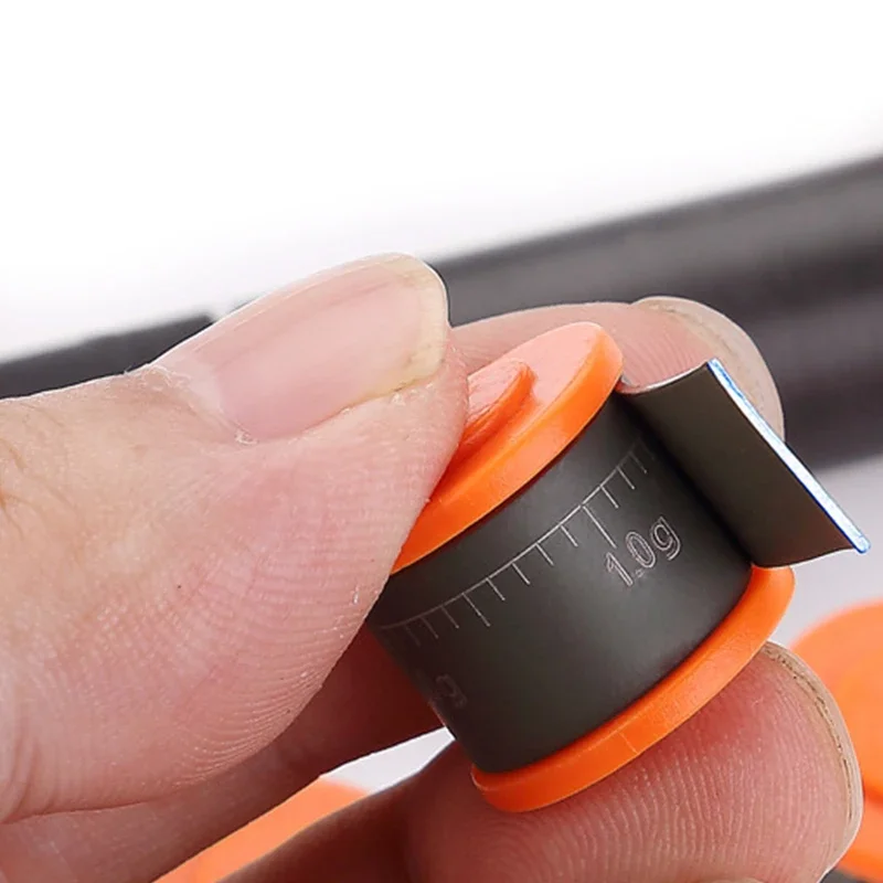 1 unidad de plomo para pesca, hoja de plomo, rollo de tira, plomo de pesca suave, Clip, aparejos de pesca, báscula, accesorios de pesca - imagen 3