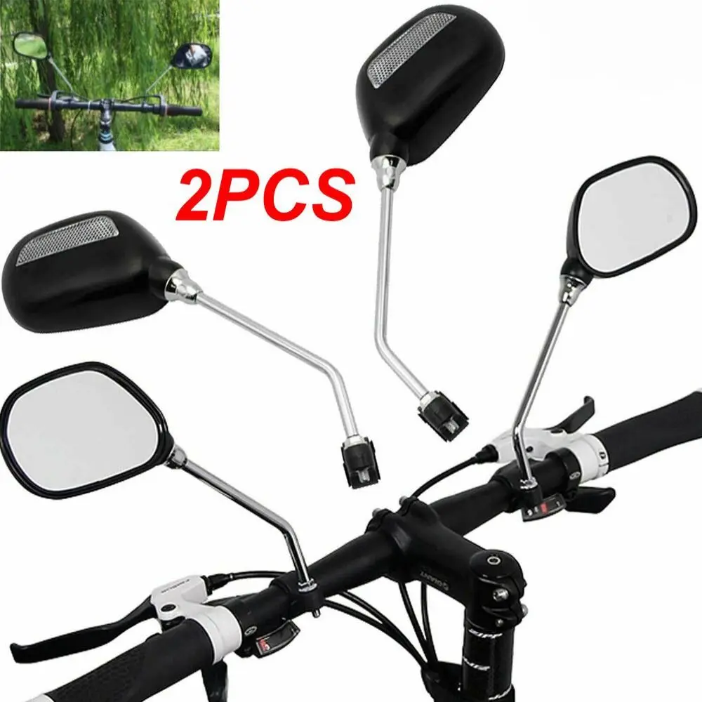 Retrovisor giratorio para bicicleta y moto – Luz LED trasera de manillar - imagen 2