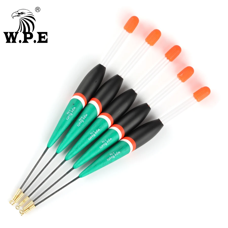W.P.E Fishng Float 3 unids/paquete 3g/3,5g/4g/7g bargupinsky Fir Float 18-21cm Carp Fishing boya Vertical, suministros de pesca