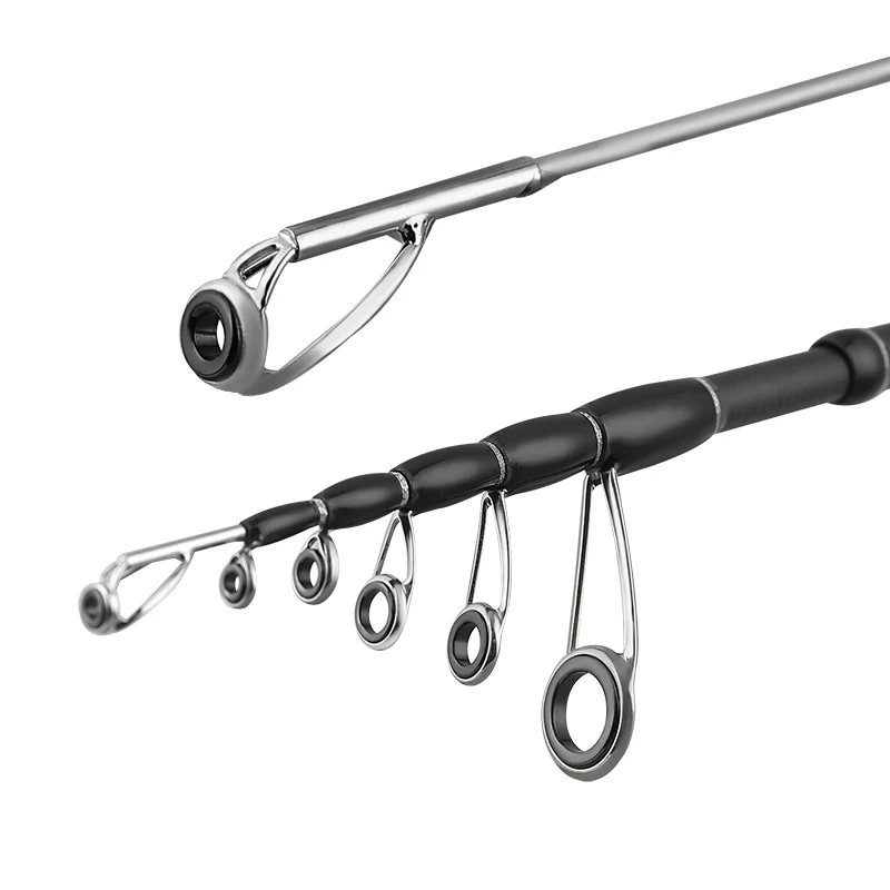 TAIYU 1,5/1,68/1,8 m caña de pescar giratoria telescópica fibra de carbono ligera LF punta suave 32CM caña de pescar de sección ultracorta - imagen 3