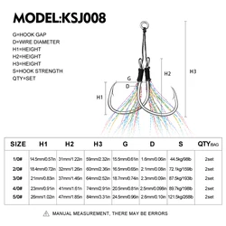 Assist hooks Proberos – Anzuelos dobles acero carbono para jigging vertical