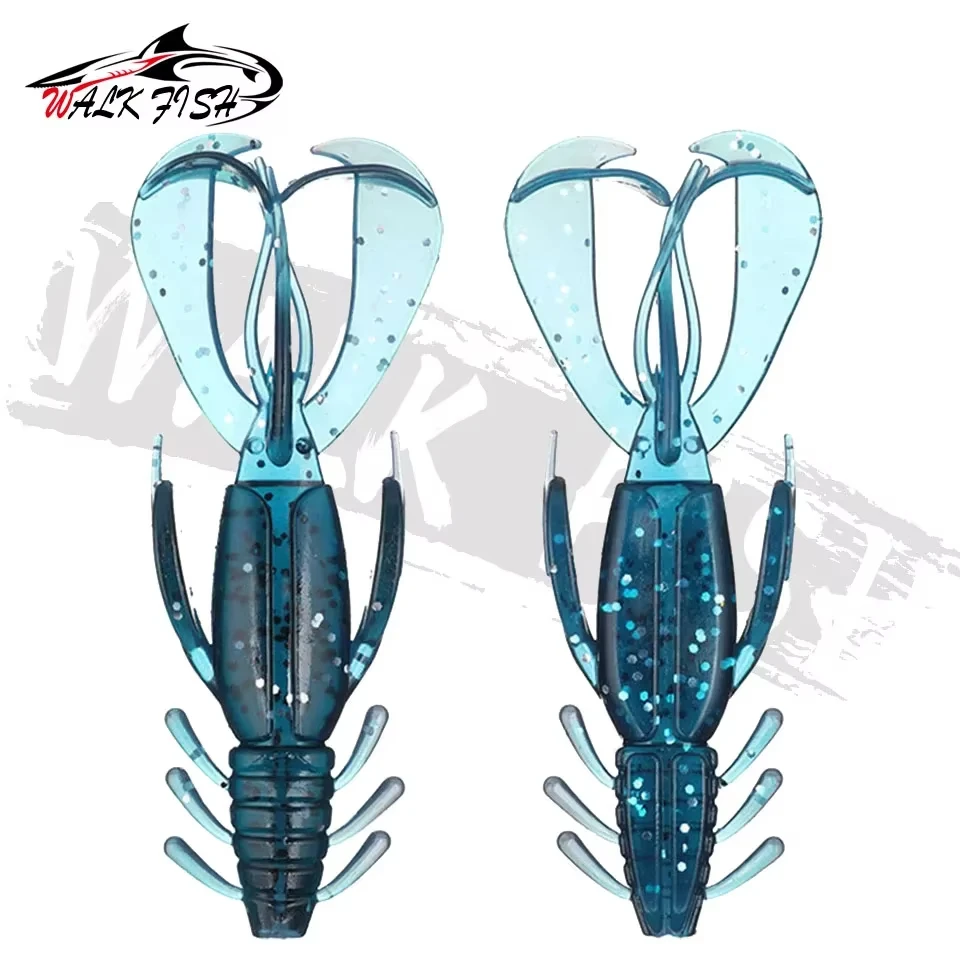 WALK FISH 3 uds 100mm 10g señuelo suave Crazy Flapper Señuelos de Pesca cebos de silicona falsos multi-piernas camarones lubina Peche aparejos de pesca - imagen 4