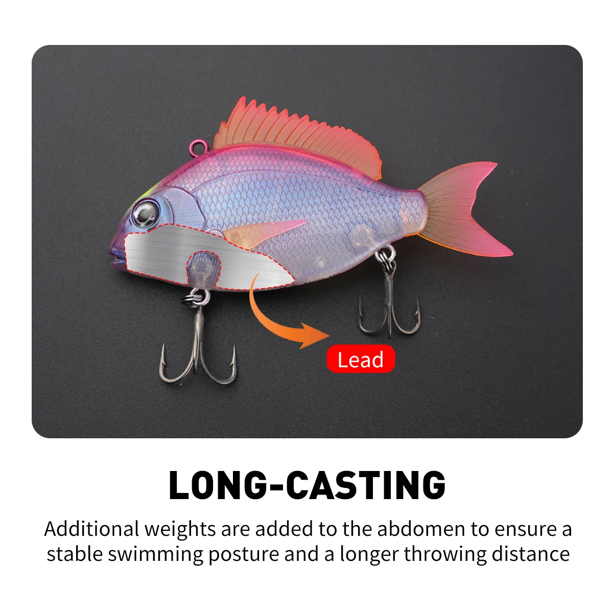 1 Uds. Cebo de pesca Wobbler sonajero VIB 65mm 24g señuelo de pesca que se hunde peces reales como anzuelos de cebo duro aparejos de pesca señuelo de agua de mar - imagen 4