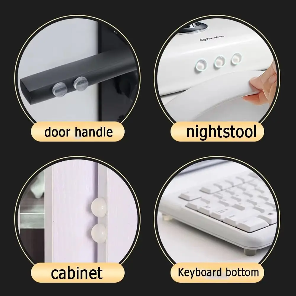 Pegatina de teclado de silicona para decoración de uñas, pegatinas de teclado hemisféricas transparentes, asistente de escritura para decoración de uñas - imagen 5