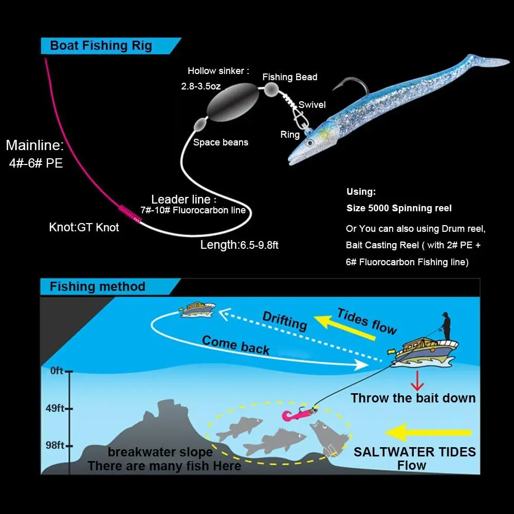 5 unids/bolsa pesca Minnow Jig Head señuelo suave 10g/0,35oz 11cm/0,39 pulgadas Wobbler Swimbait con anzuelos Lucio señuelos lubina aparejos de pesca de mar - imagen 5