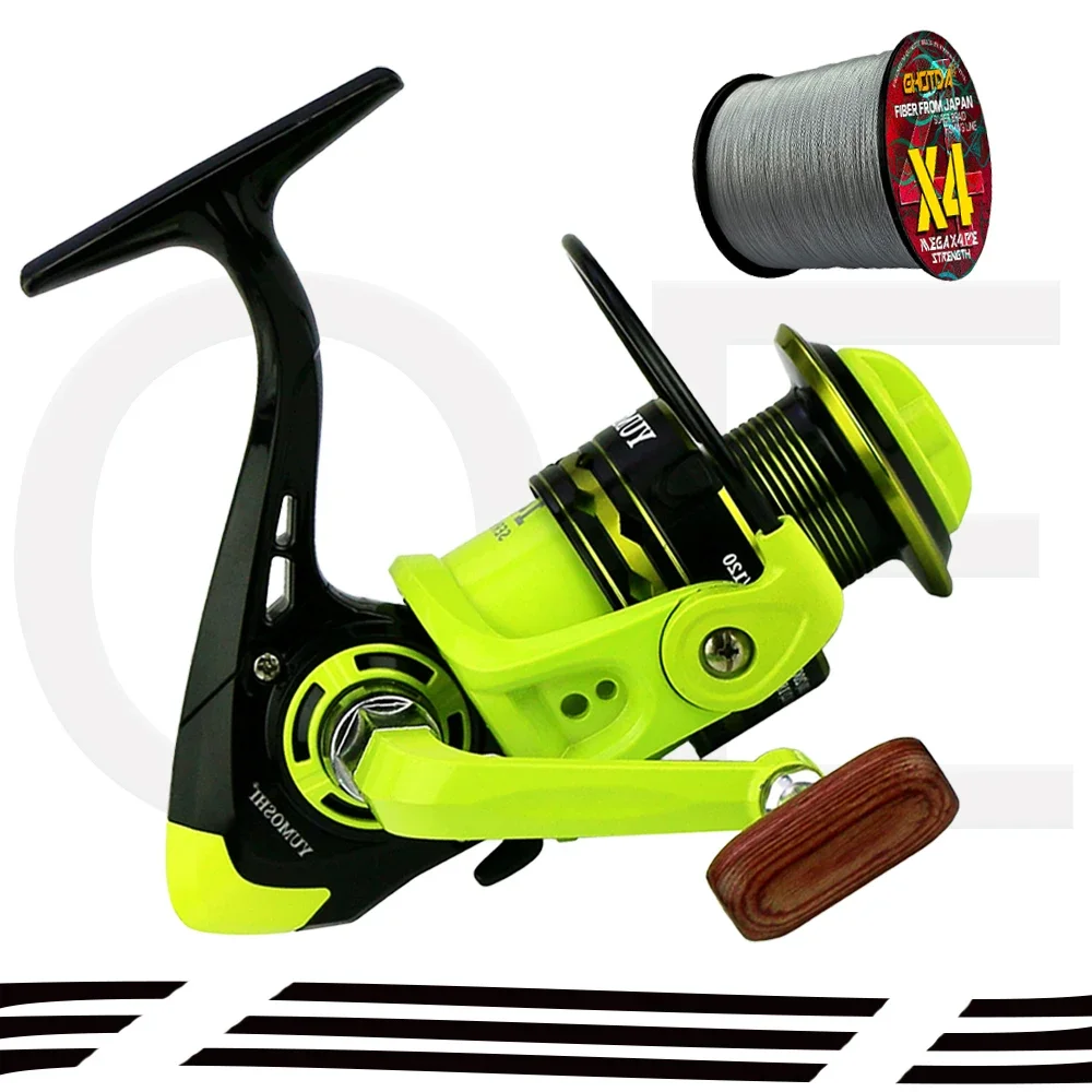 Carrete suave para Pesca con señuelo, carrete giratorio con relación 5,2: 1, mango antideslizante, serie OE2000-OE7000 de agua salada para Lucio, trucha, Pesca - imagen 2