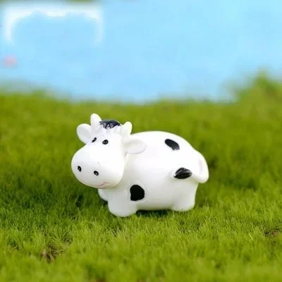 Señuelos miniatura vaca artesanales – Adorno coche y bonsái - imagen 4