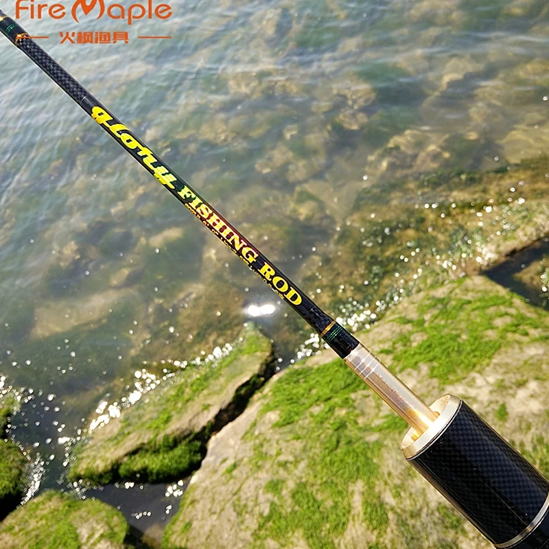 Caña de pescar Fire Maple 602UL power, 1,8 m, 5,9 pies, cañas giratorias finas, súper ligeras, Rojas, peso de 90g, carbono, 2 secciones, 2 puntas - imagen 5