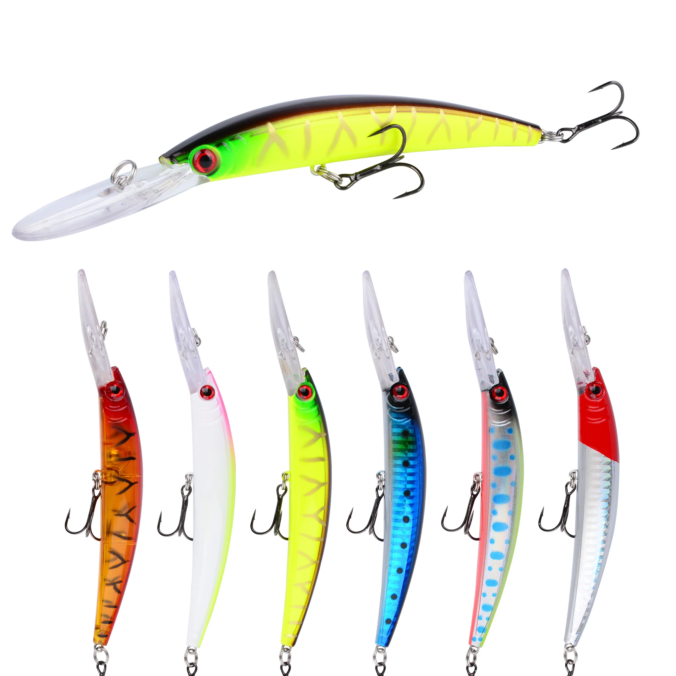 Wobbler Flotante Grande – Crankbait para Lubina, Lucio y Carpa