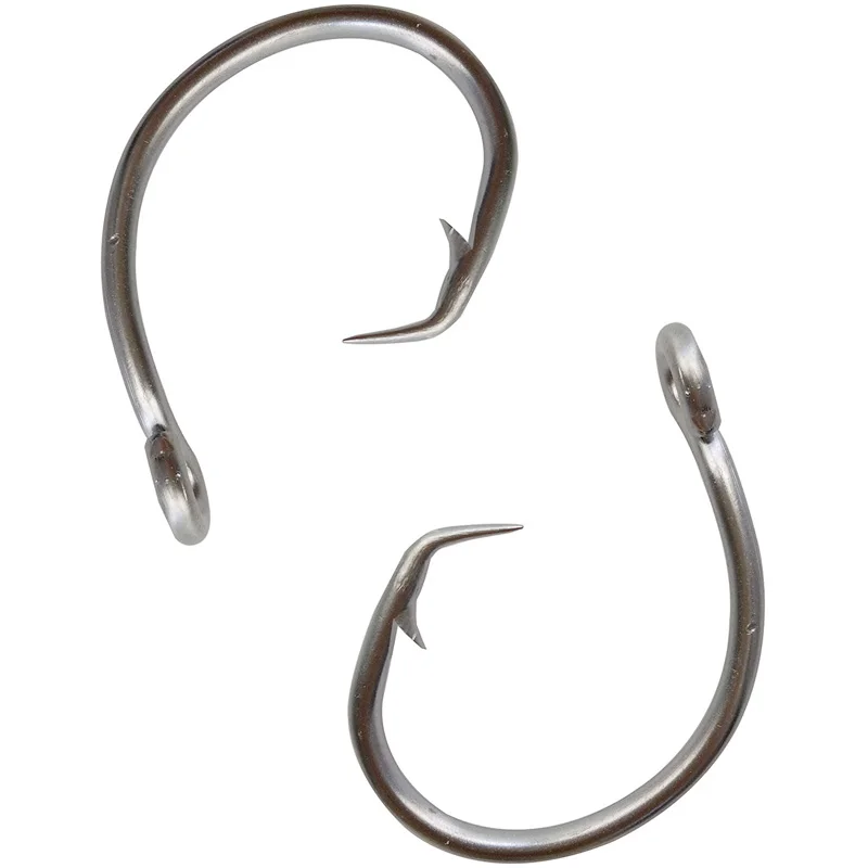 Anzuelos de pesca de acero inoxidable 39960, 40 piezas, anzuelo de pesca de cebo circular de atún grueso blanco, tamaño 8/0, 9/0, 10/0, 11/0, 12/0, 13/0, 14/0, 15/0 - imagen 5