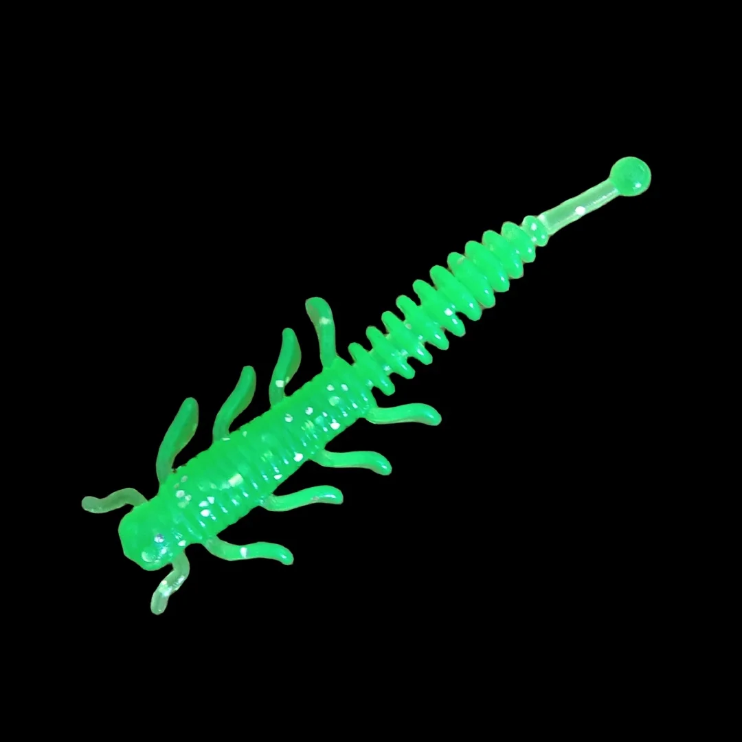 50 Uds 4cm 0,35g Señuelos de pesca blandos nuevo TPE Mini señuelo de pesca de gusano suave Rockfish cebos artificiales lubina aparejos de pesca de silicona - imagen 2