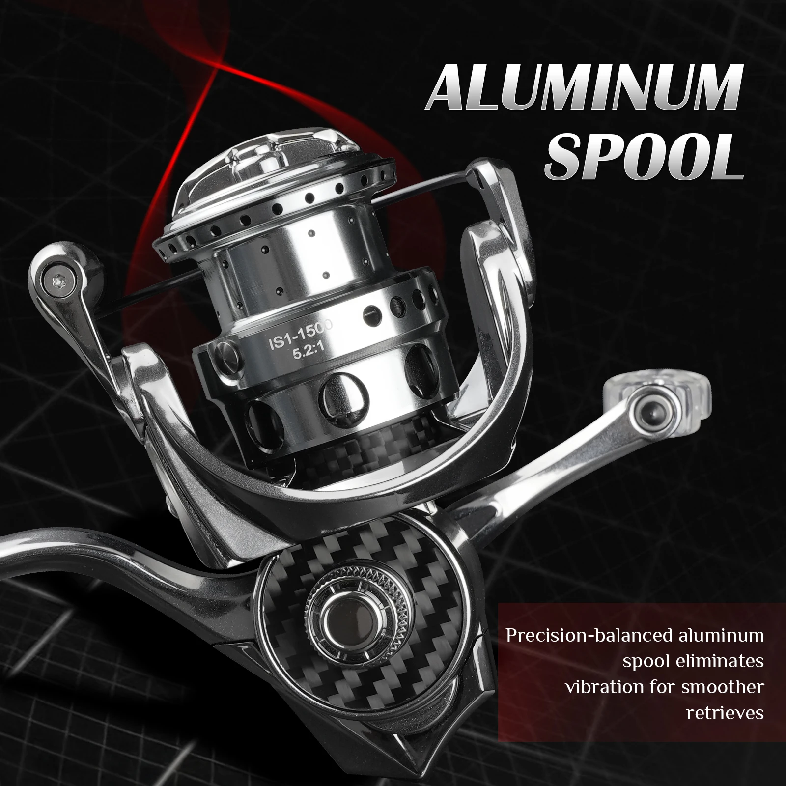 ROOBLINOS IS nuevo carrete de pesca ligero de fibra de carbono 6 + 1 BB izquierda derecha recuperar carrete de aluminio - imagen 3