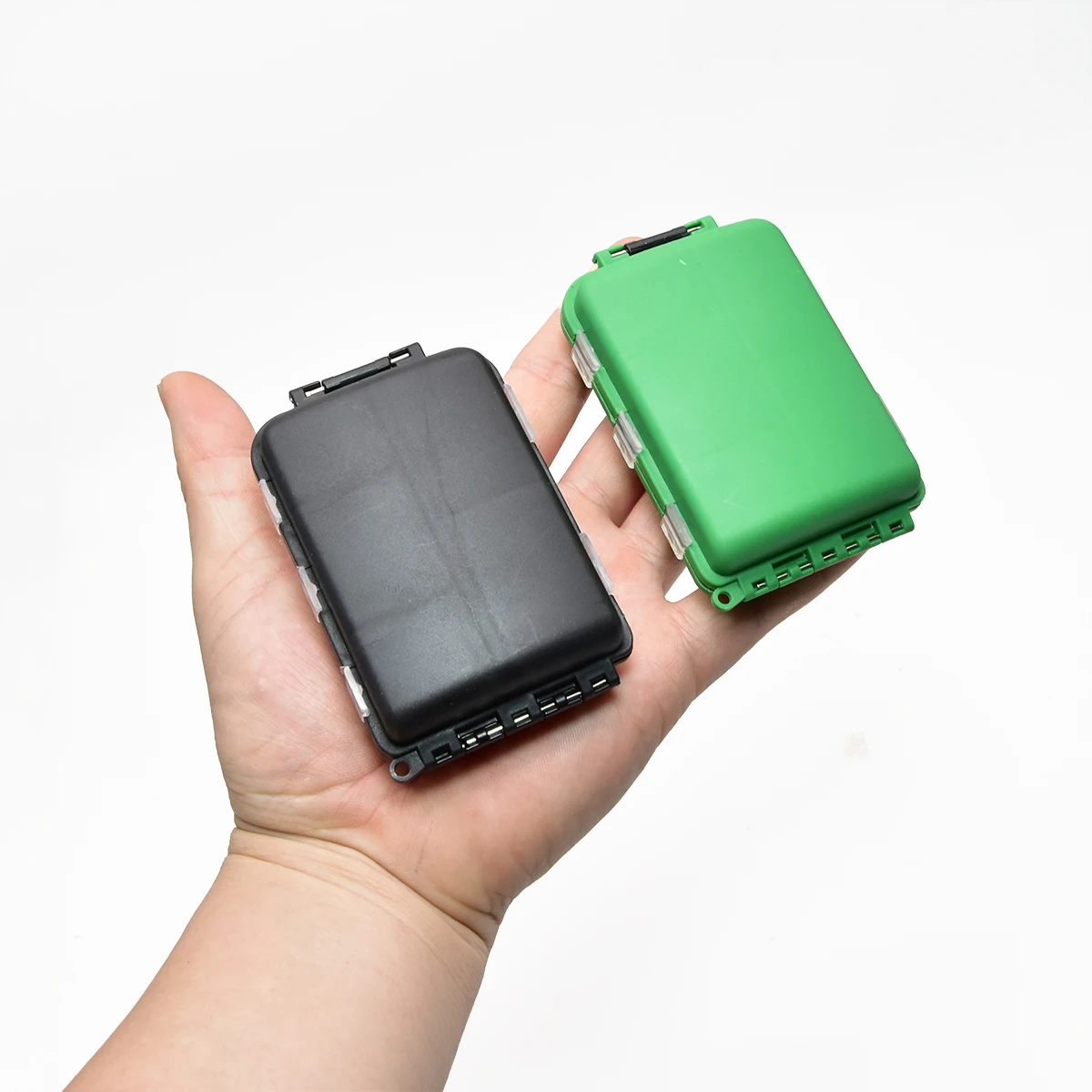 Caja de aparejos de pesca con 10 compartimentos, caja de almacenamiento para anzuelos y señuelos de pesca, organizador de herramientas y accesorios - imagen 3