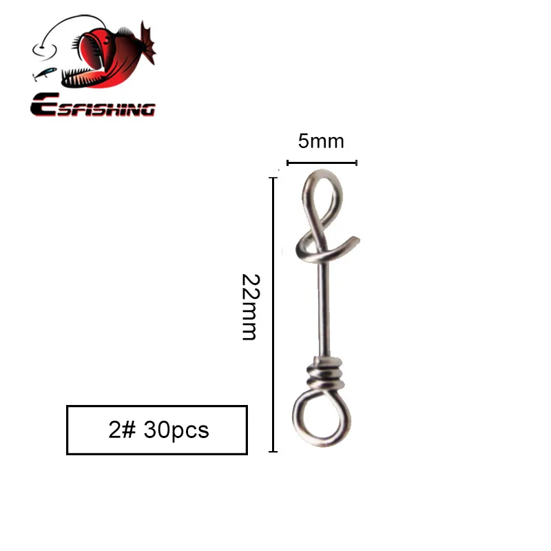 ESFISHING Snap rapido - Conector de pesca para señuelos y aparejos - imagen 2