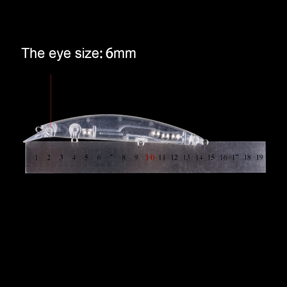 Hanlin-sonajeros Jerkbait de plástico duro sin pintar, Señuelos de Pesca de cuerpo transparente, cebos para pececillos, aparejos en blanco Wobbler, 5/10 piezas, 14,5 cm, 20g - imagen 2