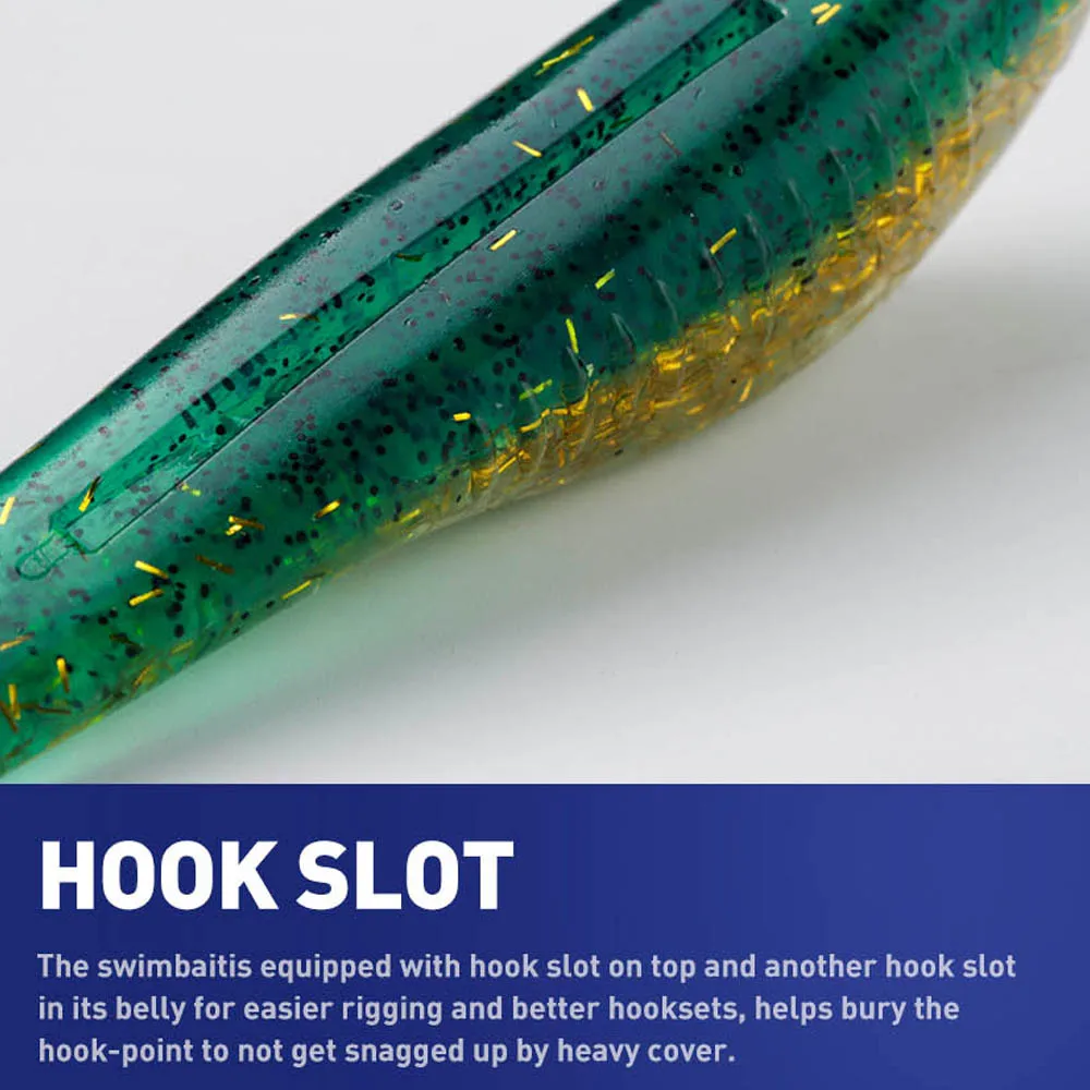 Señuelo suave 5 uds flotante 12cm 10g caída Shotting cebo suave señuelo de pesca Wobblers Leurre Souple señuelo caminar los señuelos del perro - imagen 3