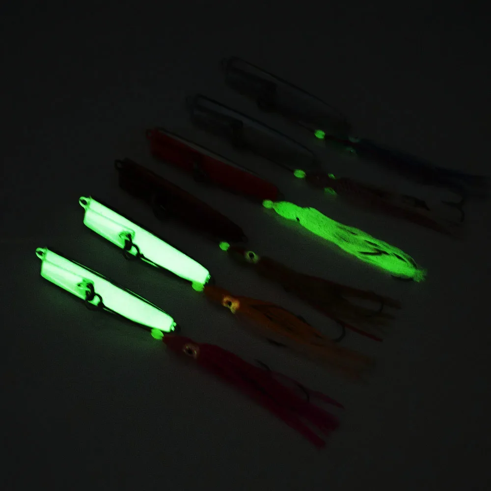 Countbass 150g 5,3 oz Inchiku Jigs con anzuelo de asistencia de pulpo, Jigging de calamar, señuelo de pesca de pargo de barco inferior de agua salada - imagen 4