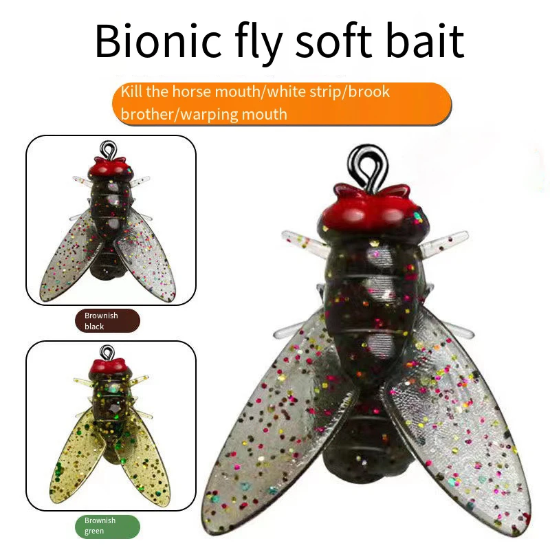 Nuevo 5-20 piezas Mini cebo de pesca con mosca biónico anzuelo con mosca cebo suave agregar equipo de pesca atractivo de peces para trucha salmón 10/16/20mm - imagen 2