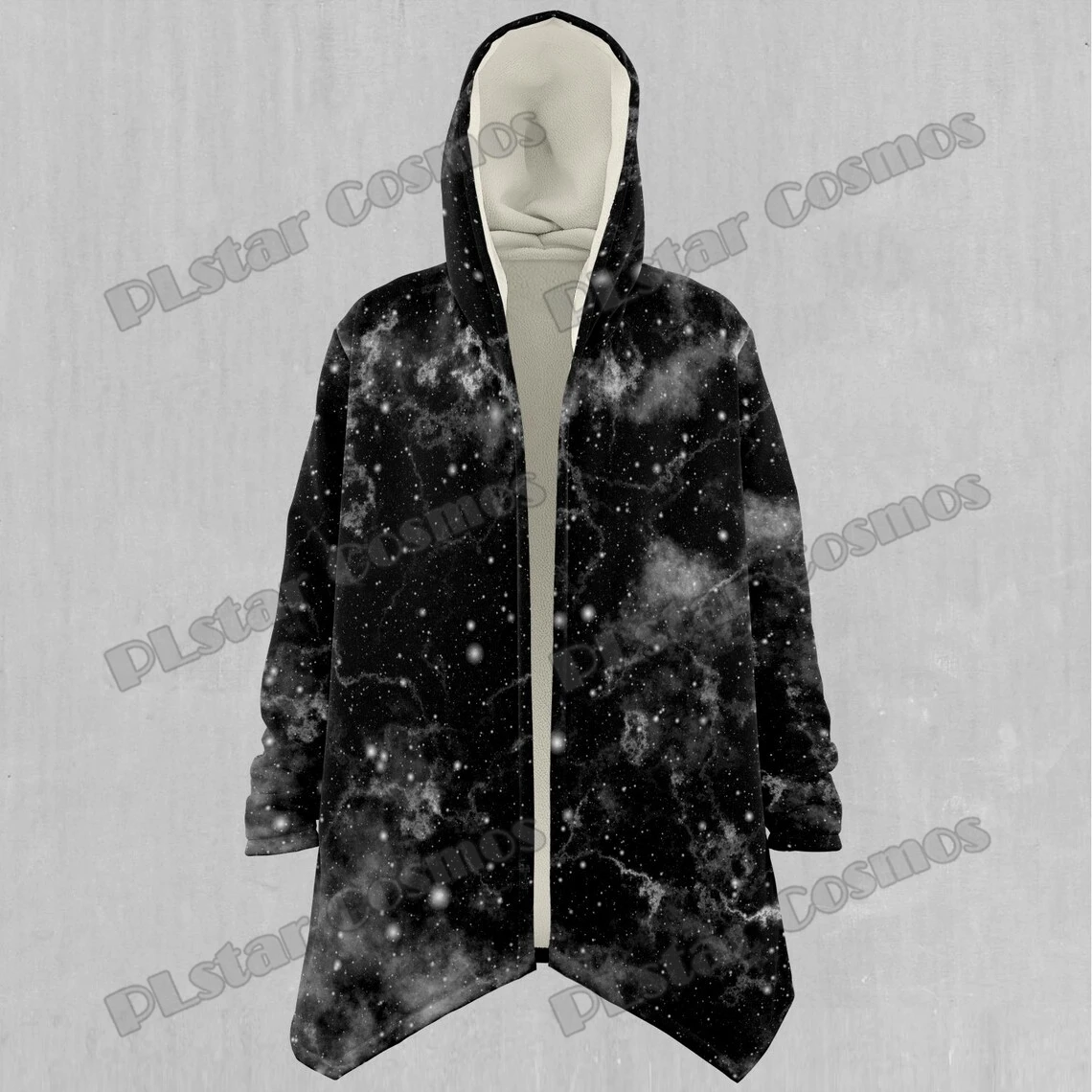 Capa de pesca Dark Matter con capucha y forro Sherpa para invierno - imagen 3