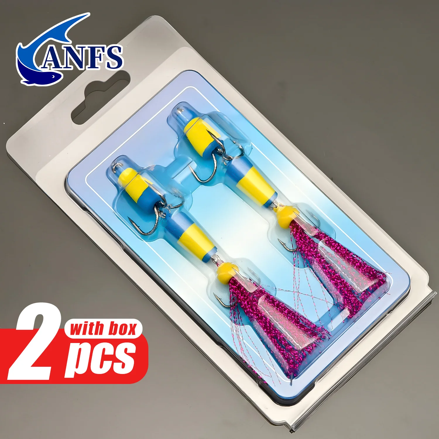 ANFS 2 piezas de aparejos flotantes para bagre - Línea de sonajero con ganchos dobles, corcho de espuma EVA, ideal para pesca de carpa