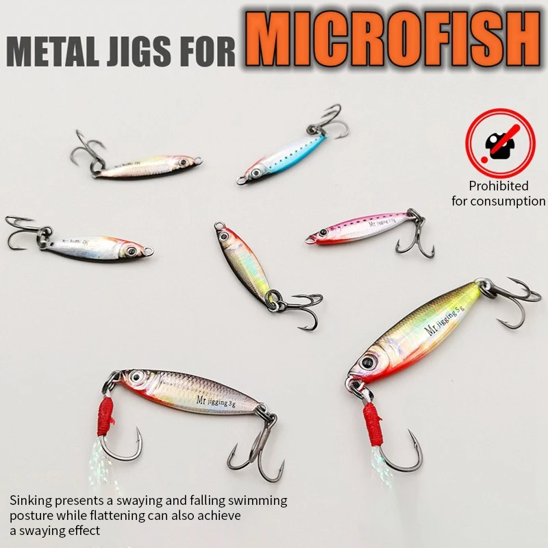 Micro señuelo VIB 3D con lentejuelas – Cuchara de hierro fundido - imagen 3