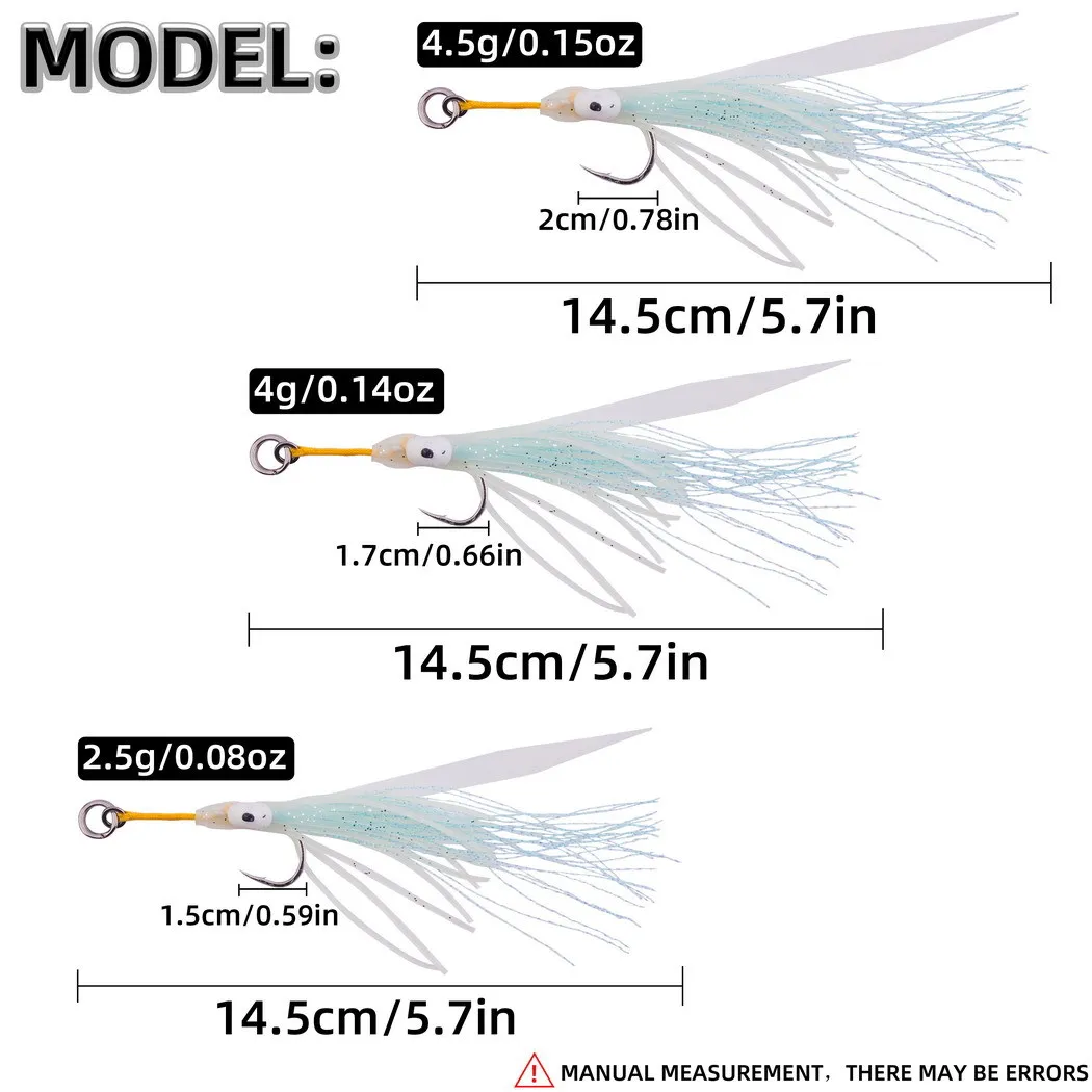 10 unids/lote corbata Seda brillante pesca en el mar placa de hierro anzuelo de pesca con púas accesorios de pesca al por mayor - imagen 3