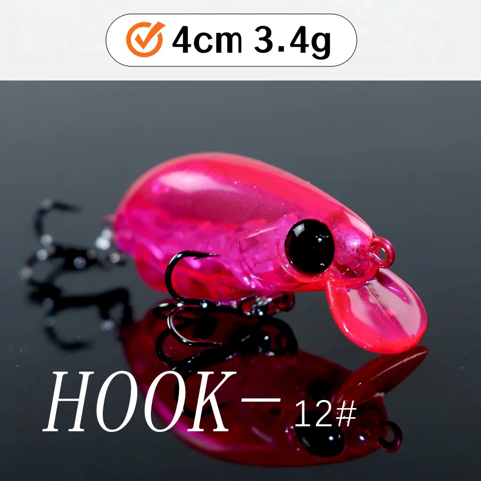 Swolfy 4 Uds 40mm 3,4g Mini Señuelos de Pesca de pececillo hundido Jerkbaits cebo Artificial Wobbler señuelo para pesca de carpa lubina y trucha - imagen 5