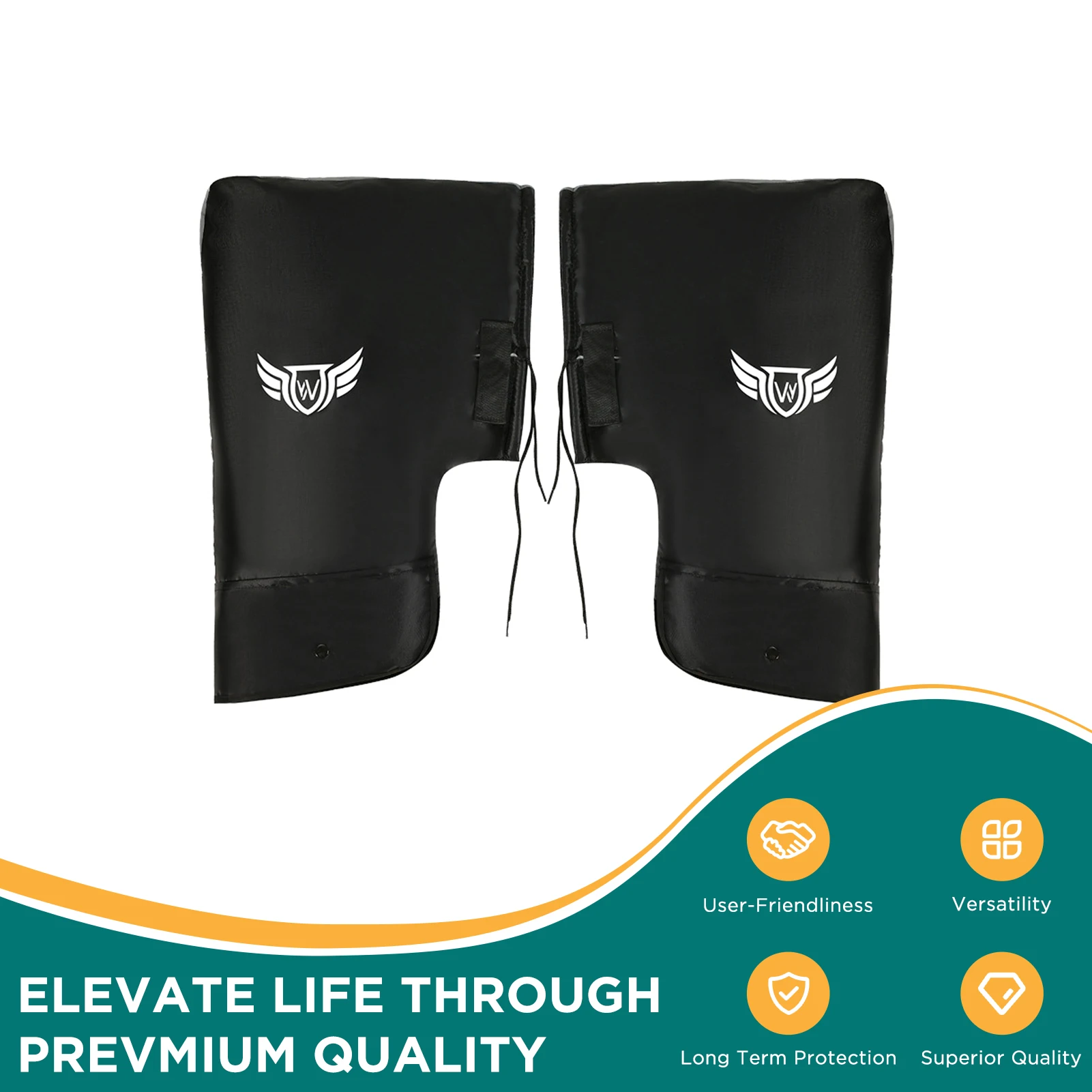 Guantes de manillar gruesos, manoplas de terciopelo a prueba de viento para exteriores, para ciclismo, montar, motocicleta, bicicleta, guantes universales para manillar - imagen 3