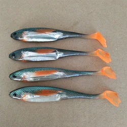 Swolfy Swimbait cola de paleta vinilo shad arcoíris lentejuelas
