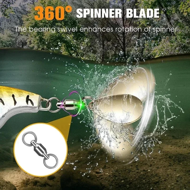 Kit de Señuelos de Pesca de 5 piezas, cebo Artificial VIB de Metal, cuchara giratoria que se hunde, Señuelos de Pesca, plantillas, aparejos de pesca - imagen 3