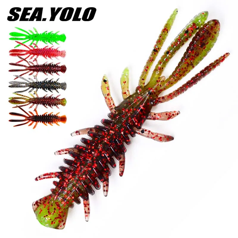 Sea Yolo-señuelo de pesca de Gel de sílice que se hunde, cebo Artificial biomimético para lubina, 10/60 unids/lote/paquete, 6,5 cm/2,3g - imagen 2